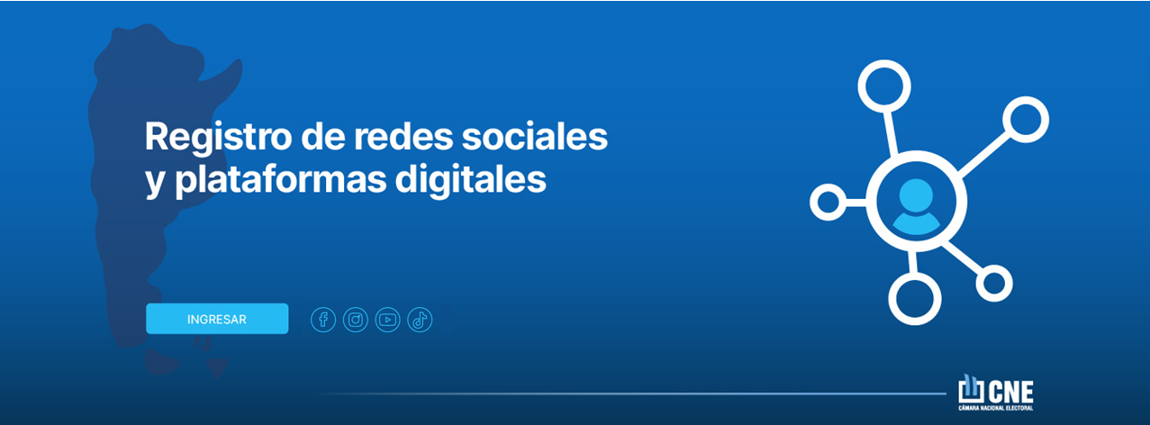 Registro de redes sociales y plataformas digitales